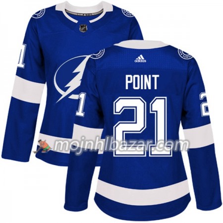 Dresovi Tampa Bay Lightning Brayden Point 21 Adidas 2017-2018 Plava Authentic - Ženska